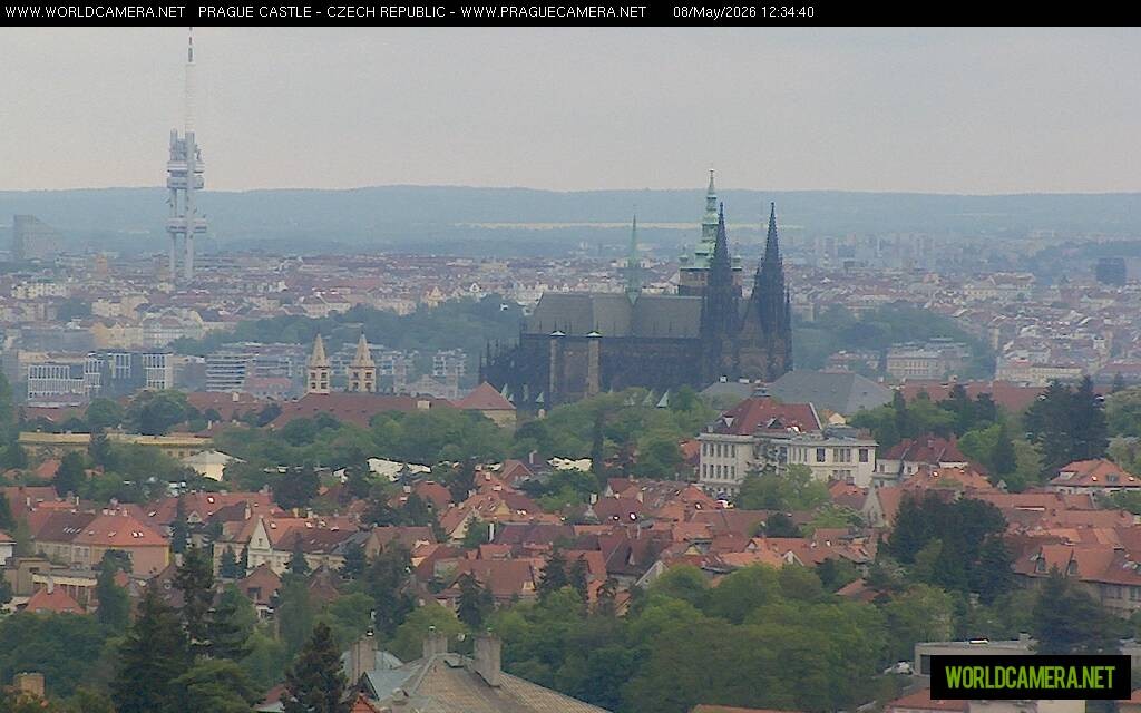 Archiv Foto Webcam Blick auf die Prager Burg mit Veitsdom