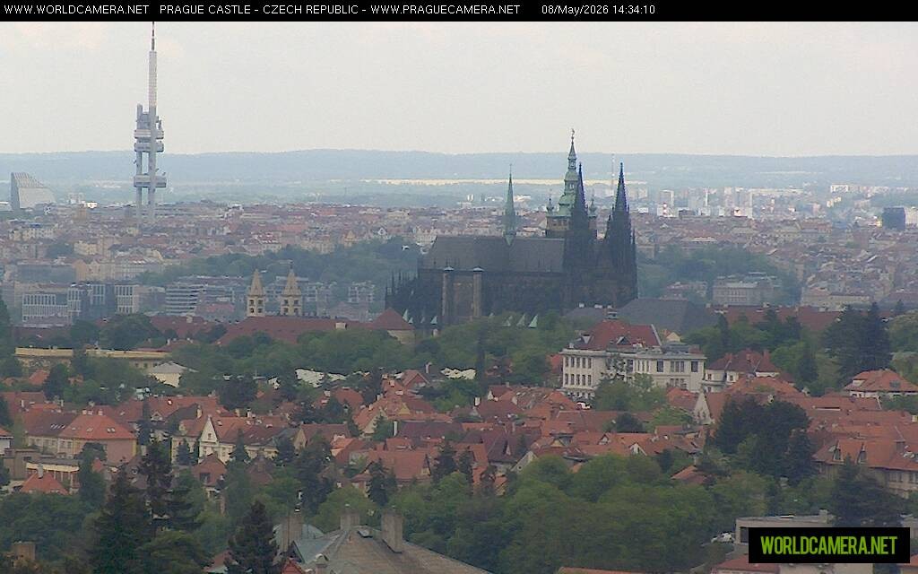 Archiv Foto Webcam Blick auf die Prager Burg mit Veitsdom
