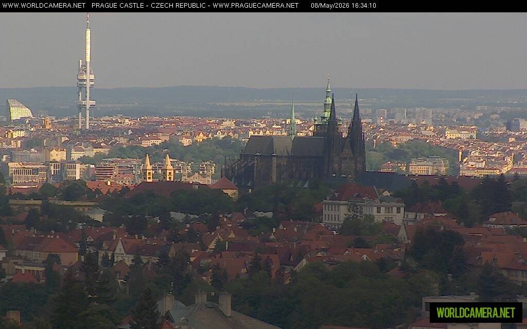 Archiv Foto Webcam Blick auf die Prager Burg mit Veitsdom