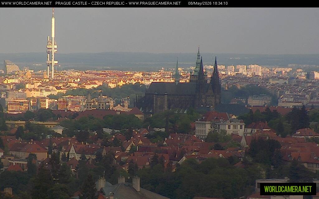 Archiv Foto Webcam Blick auf die Prager Burg mit Veitsdom