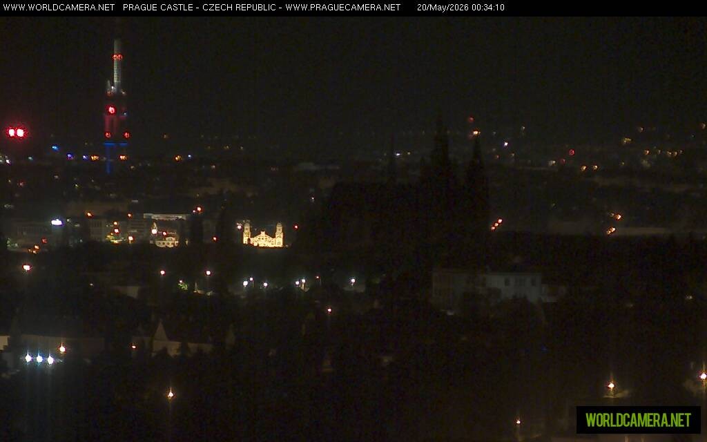 Archiv Foto Webcam Blick auf die Prager Burg mit Veitsdom