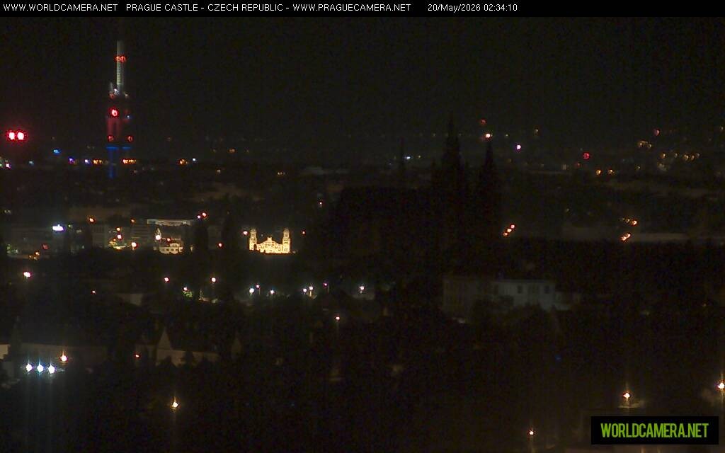 Archiv Foto Webcam Blick auf die Prager Burg mit Veitsdom