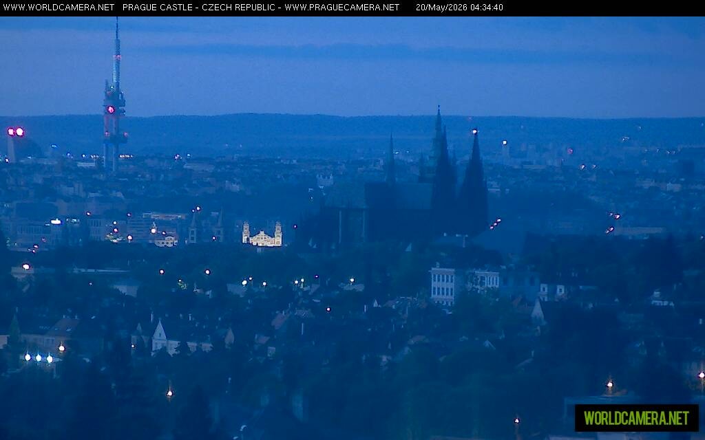 Archiv Foto Webcam Blick auf die Prager Burg mit Veitsdom
