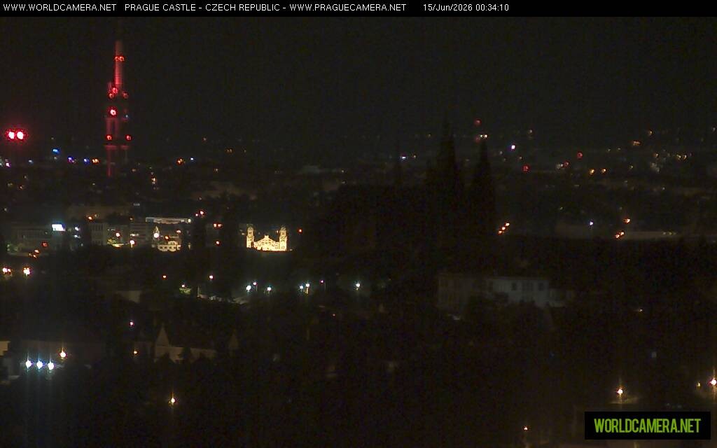 Archiv Foto Webcam Blick auf die Prager Burg mit Veitsdom