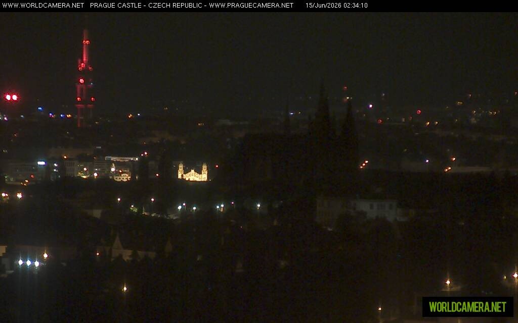 Archiv Foto Webcam Blick auf die Prager Burg mit Veitsdom