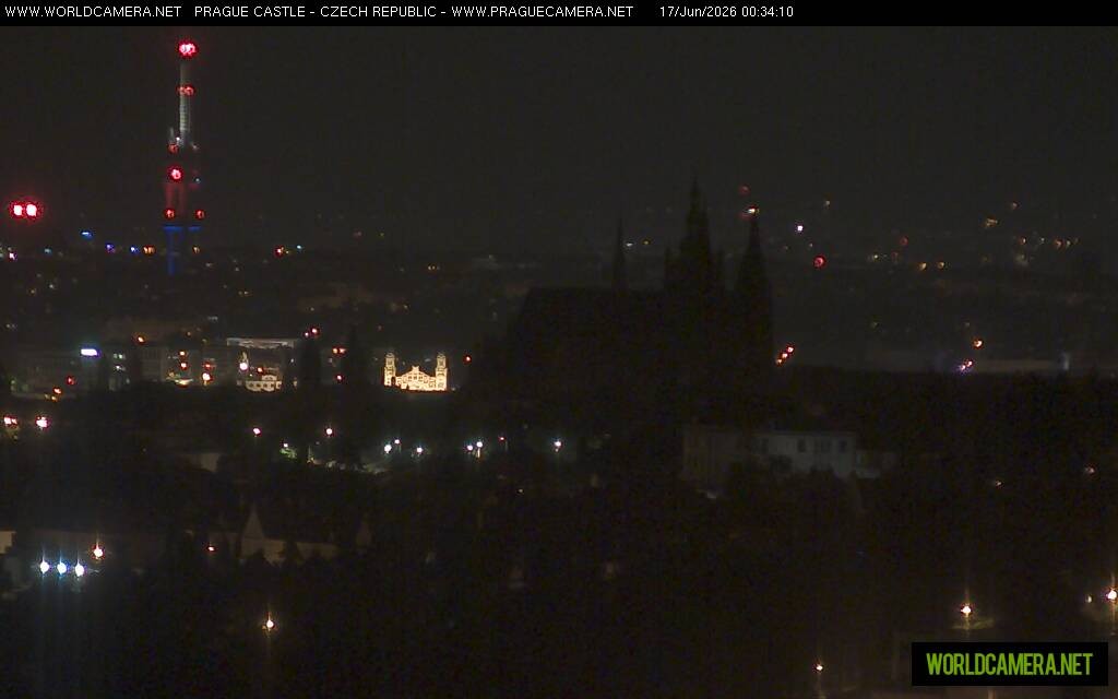 Archiv Foto Webcam Blick auf die Prager Burg mit Veitsdom