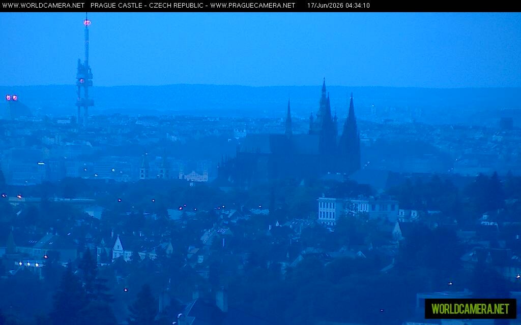 Archiv Foto Webcam Blick auf die Prager Burg mit Veitsdom