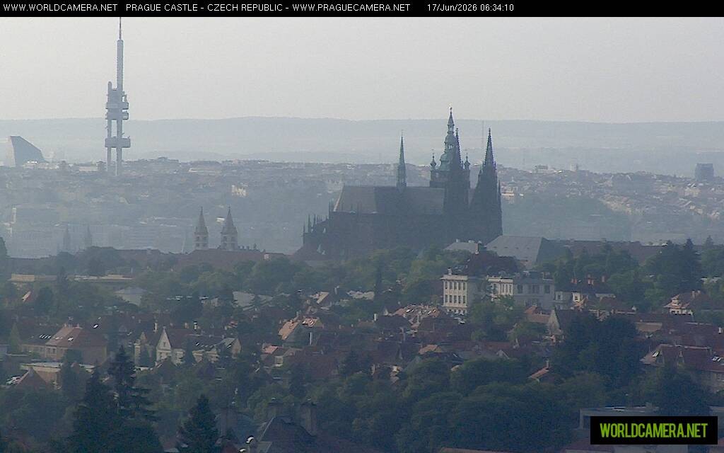 Archiv Foto Webcam Blick auf die Prager Burg mit Veitsdom