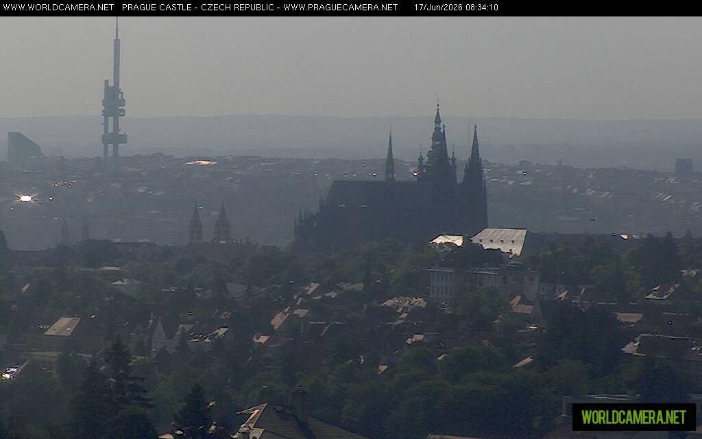 Archiv Foto Webcam Blick auf die Prager Burg mit Veitsdom