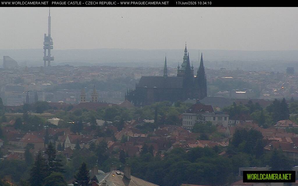 Archiv Foto Webcam Blick auf die Prager Burg mit Veitsdom