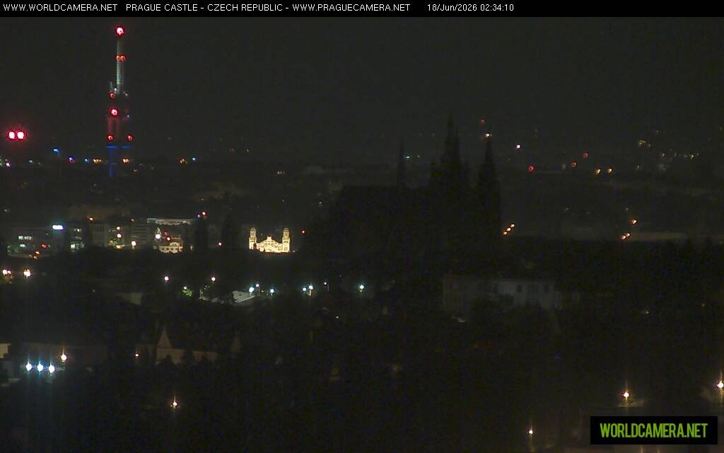 Archiv Foto Webcam Blick auf die Prager Burg mit Veitsdom