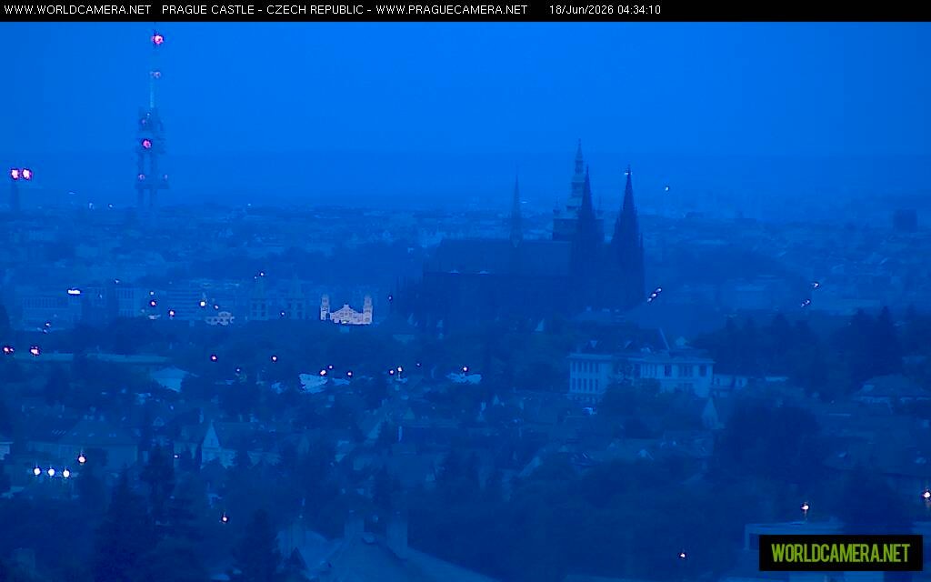 Archiv Foto Webcam Blick auf die Prager Burg mit Veitsdom