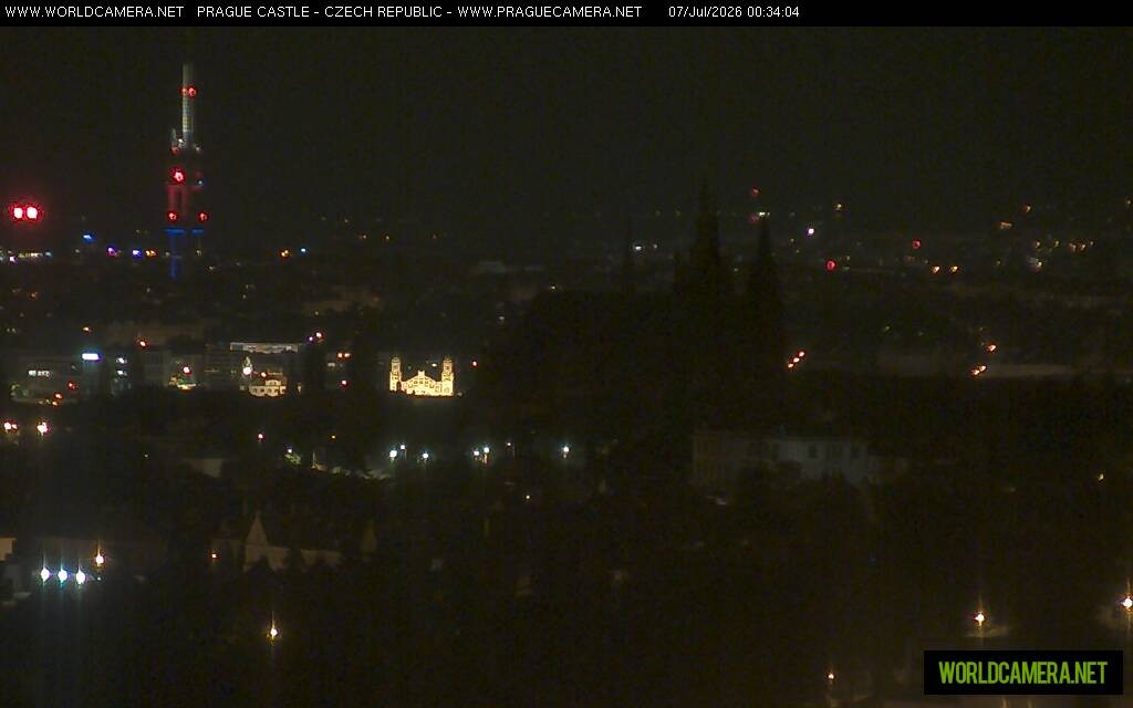 Archiv Foto Webcam Blick auf die Prager Burg mit Veitsdom
