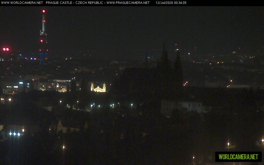 Archiv Foto Webcam Blick auf die Prager Burg mit Veitsdom