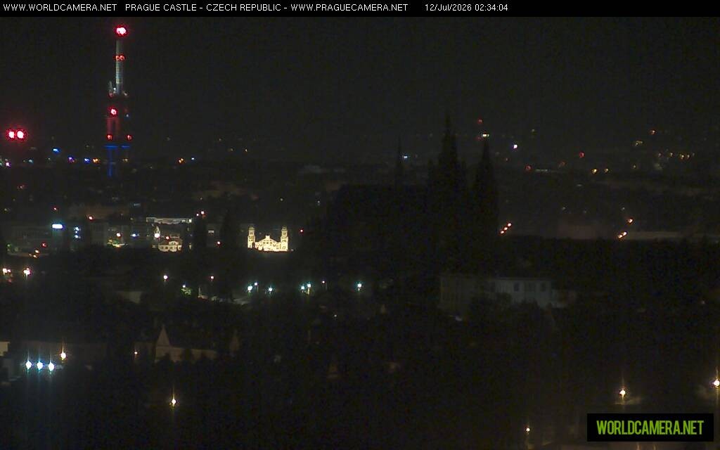 Archiv Foto Webcam Blick auf die Prager Burg mit Veitsdom