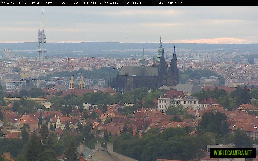 Archiv Foto Webcam Blick auf die Prager Burg mit Veitsdom