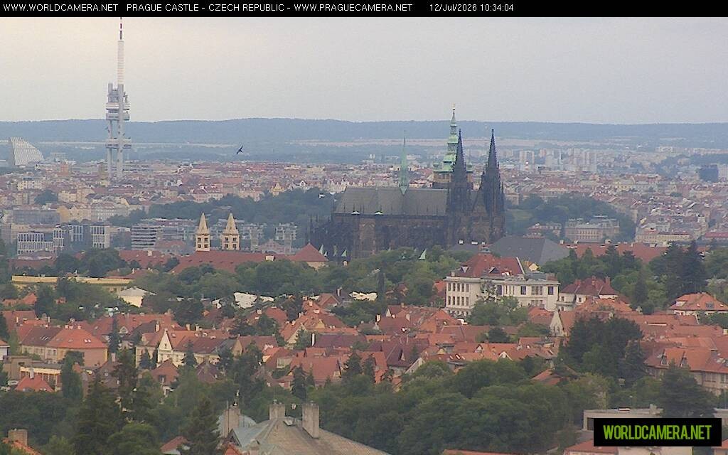 Archiv Foto Webcam Blick auf die Prager Burg mit Veitsdom