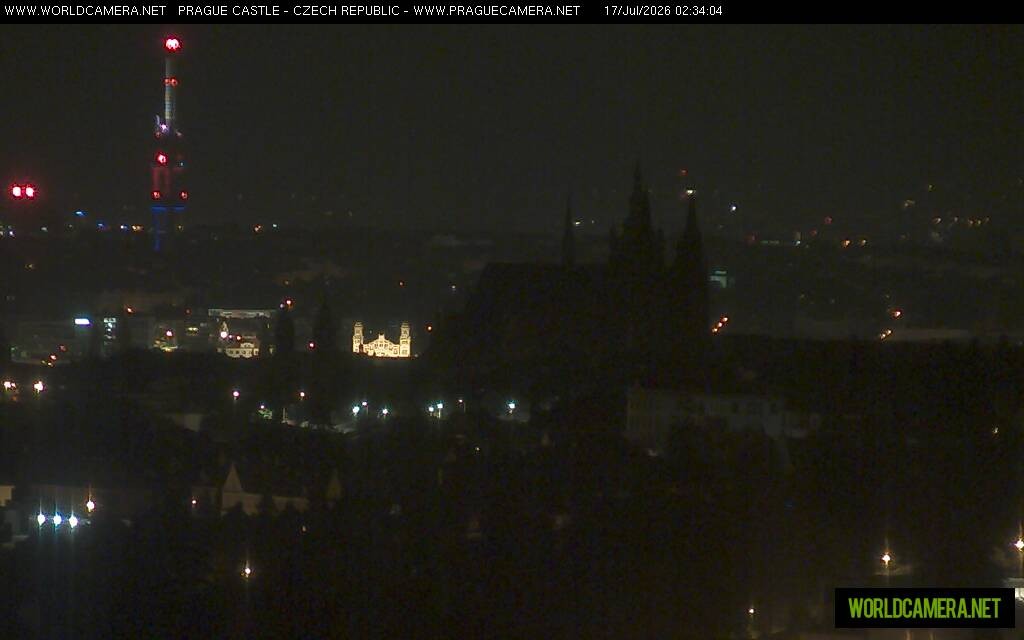 Archiv Foto Webcam Blick auf die Prager Burg mit Veitsdom