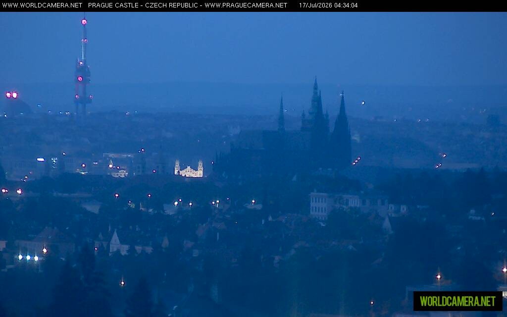 Archiv Foto Webcam Blick auf die Prager Burg mit Veitsdom