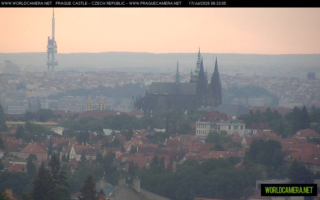 Archiv Foto Webcam Blick auf die Prager Burg mit Veitsdom