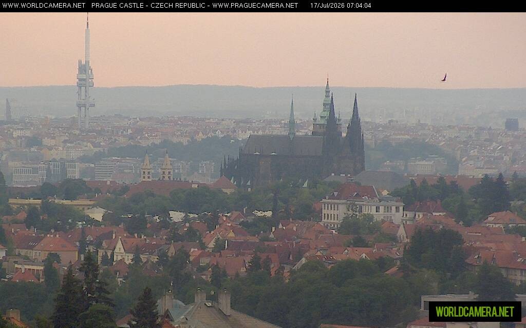 Archiv Foto Webcam Blick auf die Prager Burg mit Veitsdom