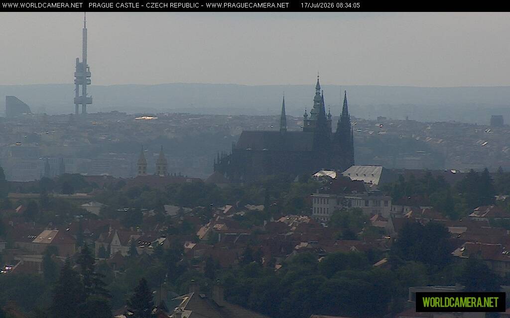 Archiv Foto Webcam Blick auf die Prager Burg mit Veitsdom