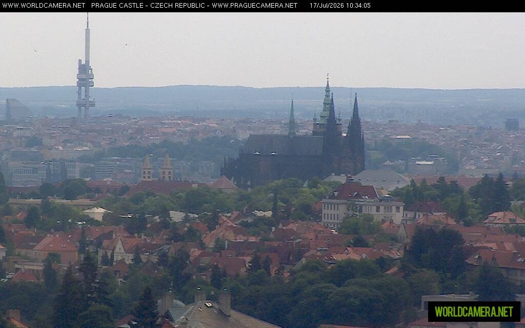 Archiv Foto Webcam Blick auf die Prager Burg mit Veitsdom
