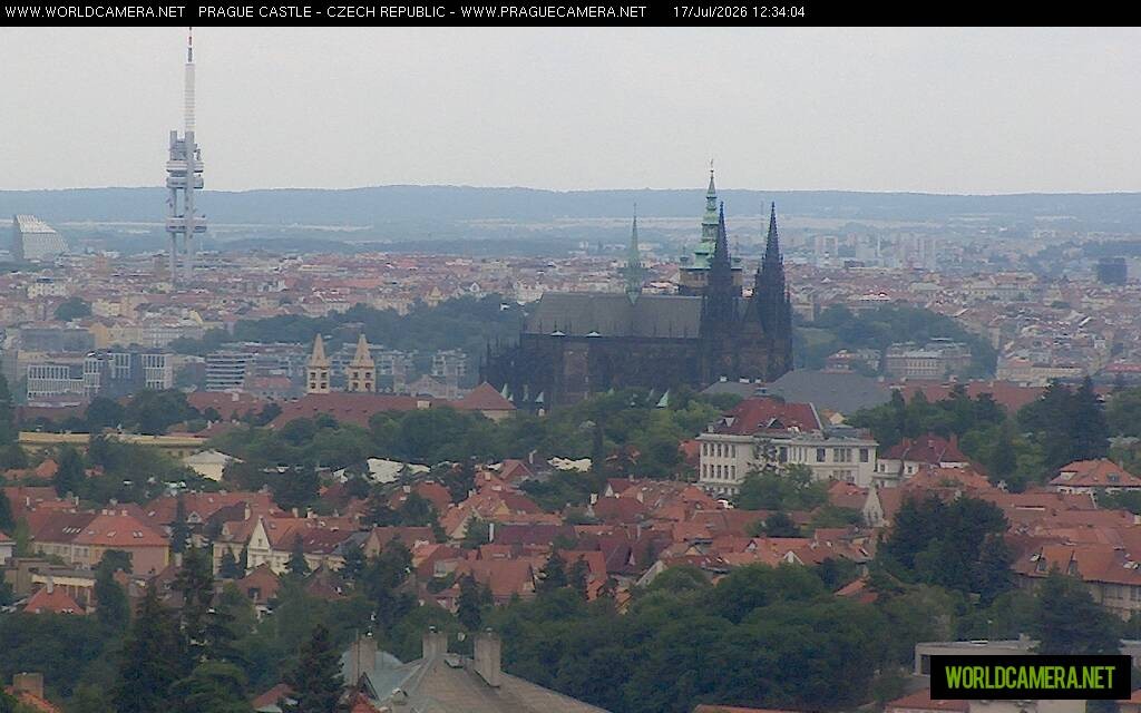 Archiv Foto Webcam Blick auf die Prager Burg mit Veitsdom