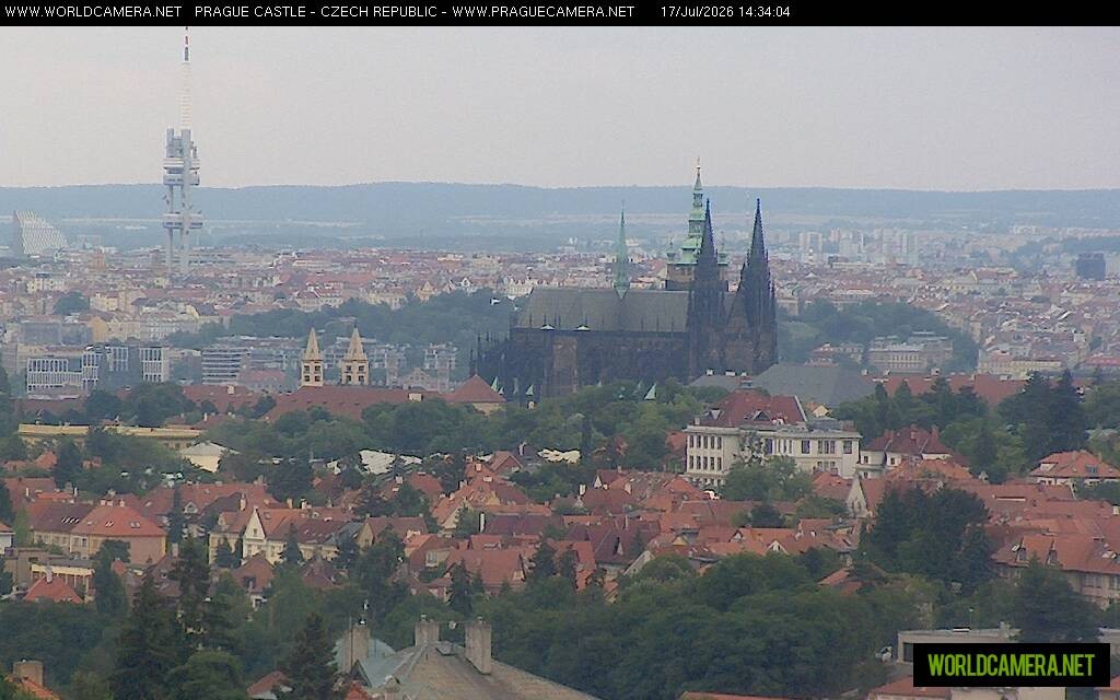 Archiv Foto Webcam Blick auf die Prager Burg mit Veitsdom