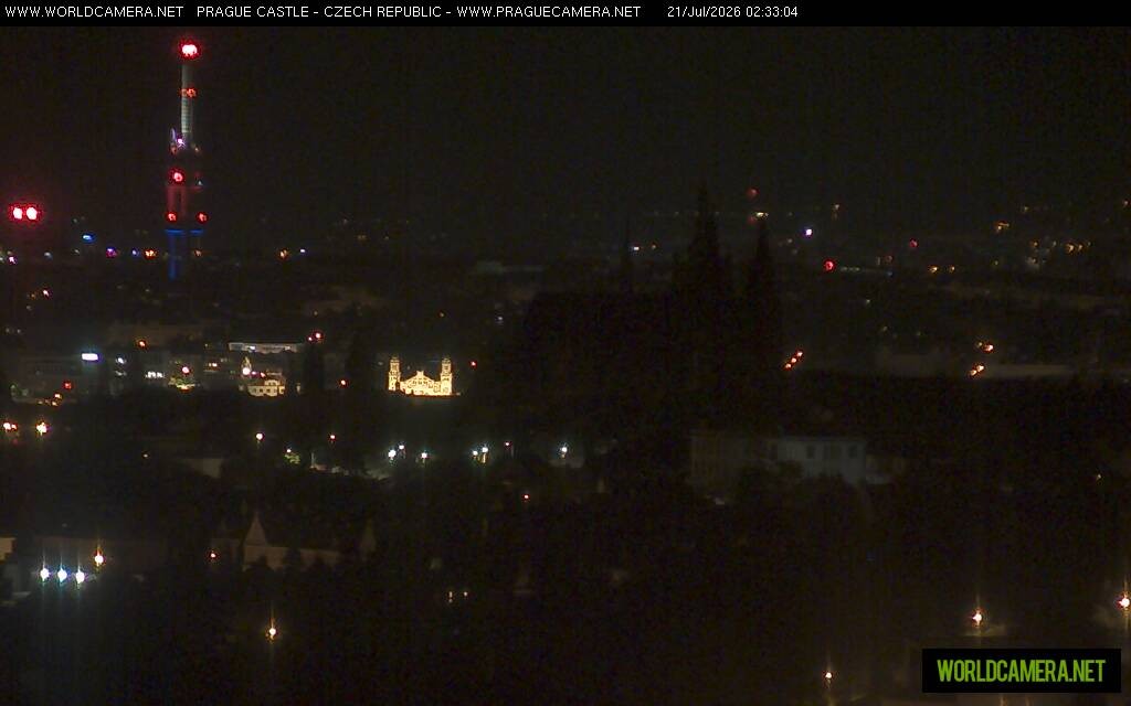 Archiv Foto Webcam Blick auf die Prager Burg mit Veitsdom