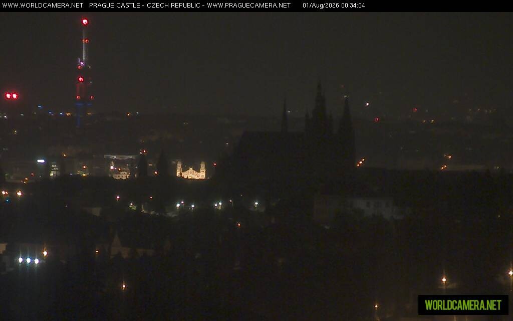 Archiv Foto Webcam Blick auf die Prager Burg mit Veitsdom