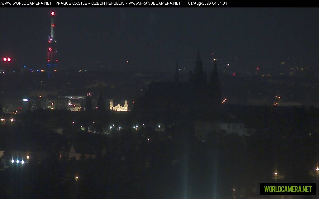 Archiv Foto Webcam Blick auf die Prager Burg mit Veitsdom
