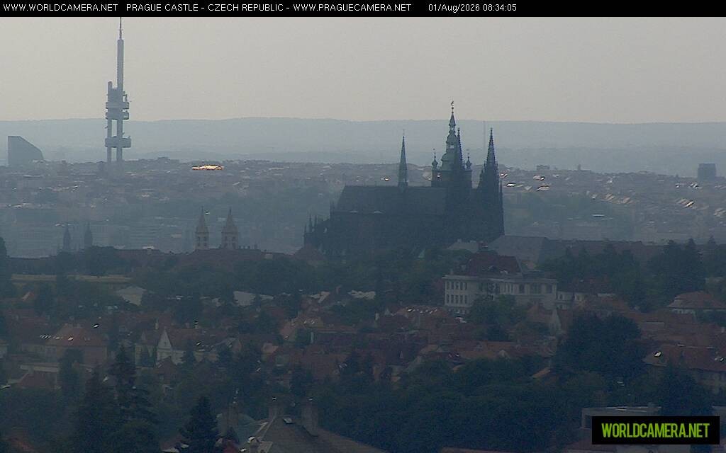 Archiv Foto Webcam Blick auf die Prager Burg mit Veitsdom