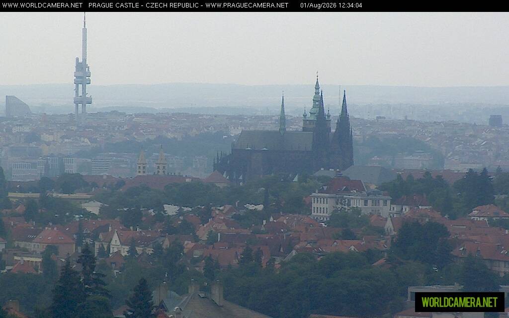 Archiv Foto Webcam Blick auf die Prager Burg mit Veitsdom
