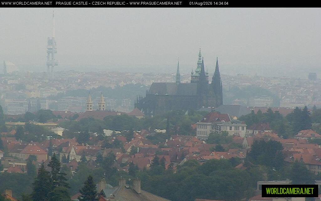 Archiv Foto Webcam Blick auf die Prager Burg mit Veitsdom