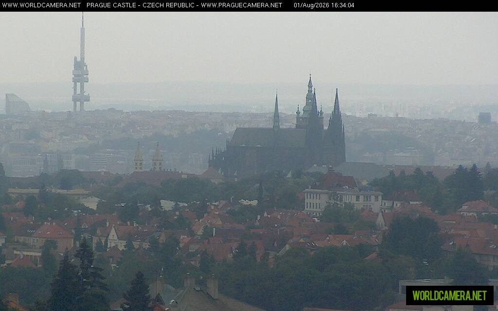 Archiv Foto Webcam Blick auf die Prager Burg mit Veitsdom