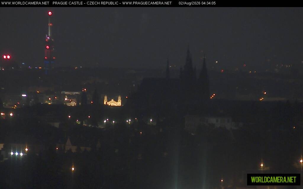 Archiv Foto Webcam Blick auf die Prager Burg mit Veitsdom