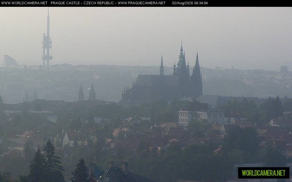 Archiv Foto Webcam Blick auf die Prager Burg mit Veitsdom