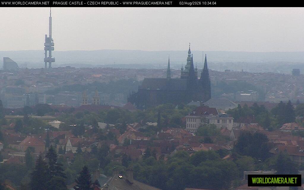 Archiv Foto Webcam Blick auf die Prager Burg mit Veitsdom