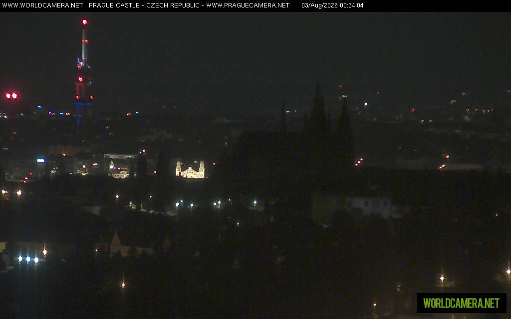 Archiv Foto Webcam Blick auf die Prager Burg mit Veitsdom