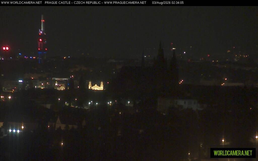 Archiv Foto Webcam Blick auf die Prager Burg mit Veitsdom