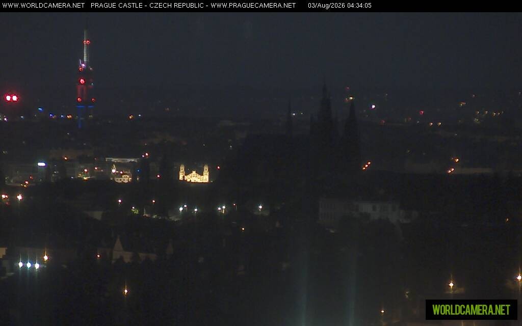 Archiv Foto Webcam Blick auf die Prager Burg mit Veitsdom