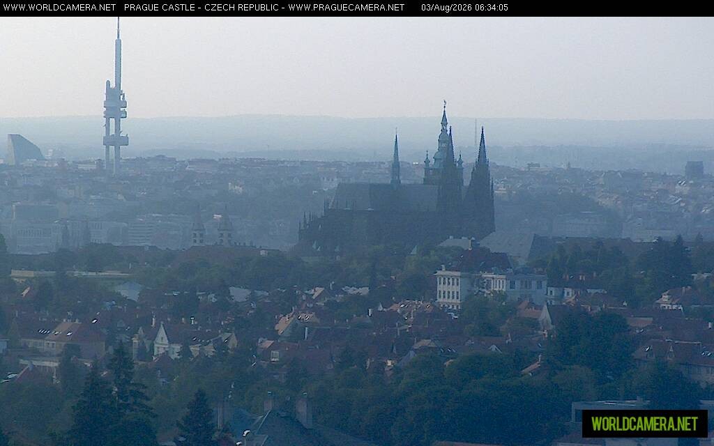 Archiv Foto Webcam Blick auf die Prager Burg mit Veitsdom