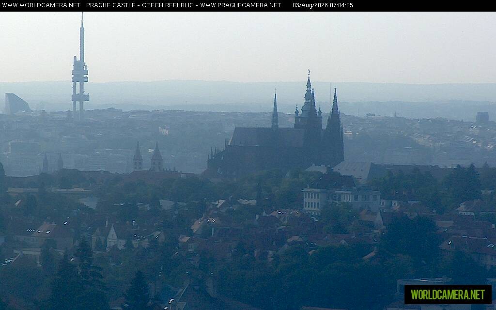 Archiv Foto Webcam Blick auf die Prager Burg mit Veitsdom