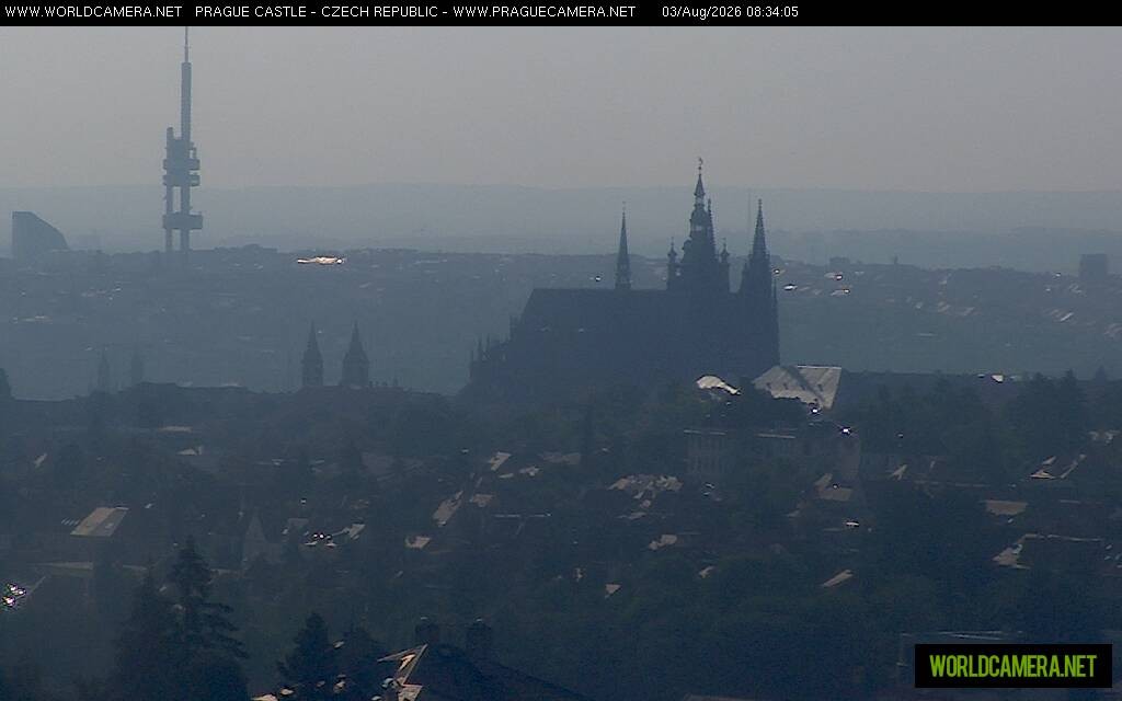 Archiv Foto Webcam Blick auf die Prager Burg mit Veitsdom