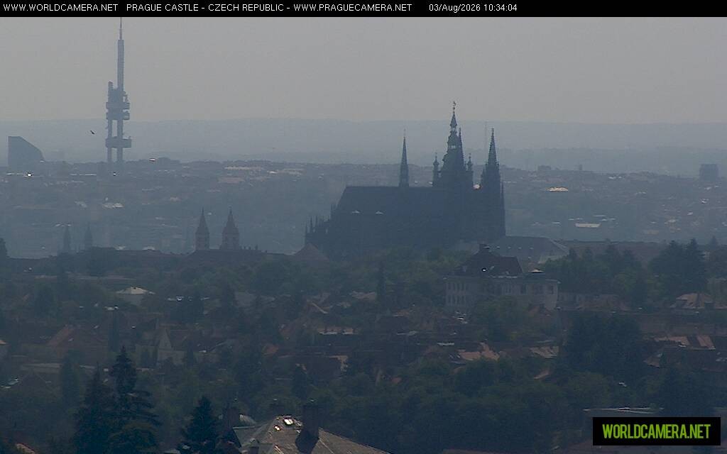 Archiv Foto Webcam Blick auf die Prager Burg mit Veitsdom