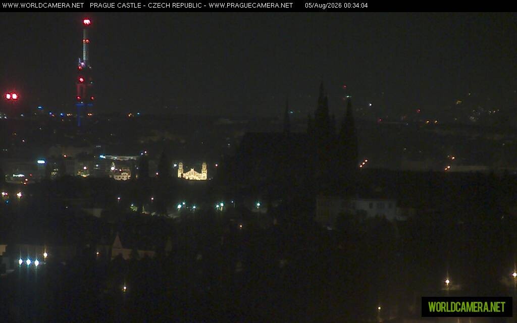 Archiv Foto Webcam Blick auf die Prager Burg mit Veitsdom