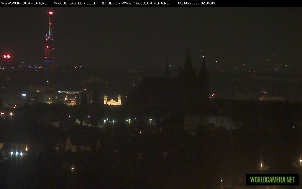 Archiv Foto Webcam Blick auf die Prager Burg mit Veitsdom