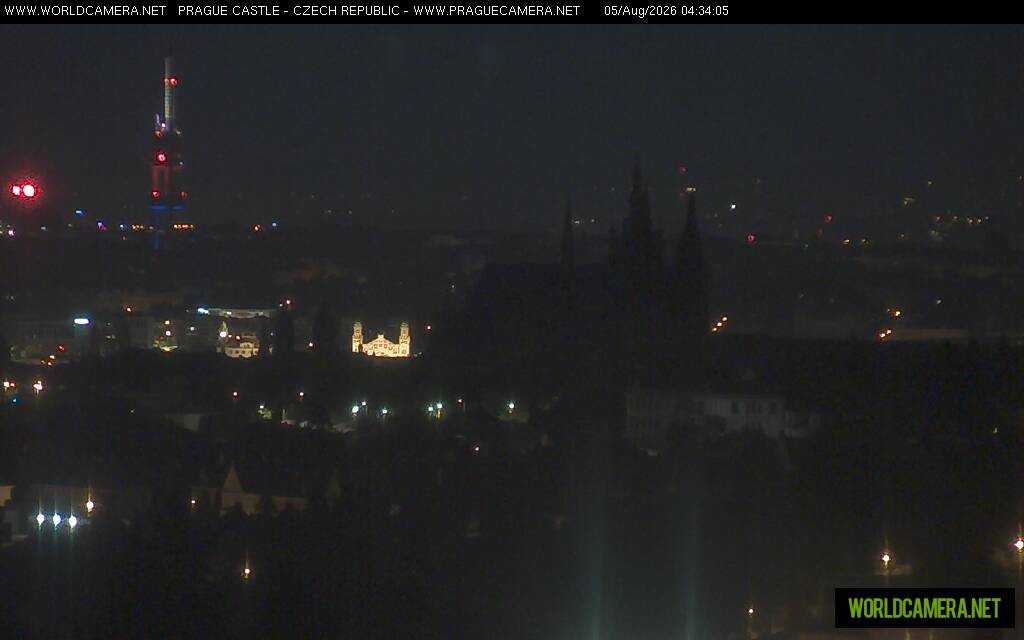 Archiv Foto Webcam Blick auf die Prager Burg mit Veitsdom