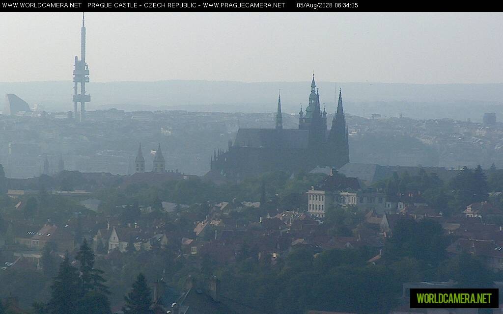 Archiv Foto Webcam Blick auf die Prager Burg mit Veitsdom